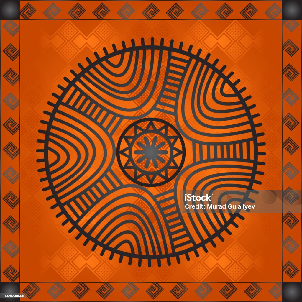African national cultural symbols Zulu Tribe stock vector