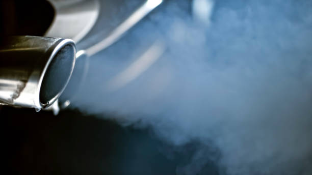 istock Close-up of car exhaust pipe 1028243614