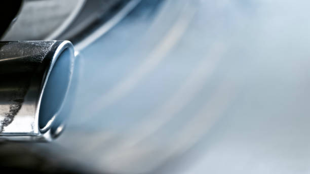 istock Close-up of car exhaust pipe 1028243622
