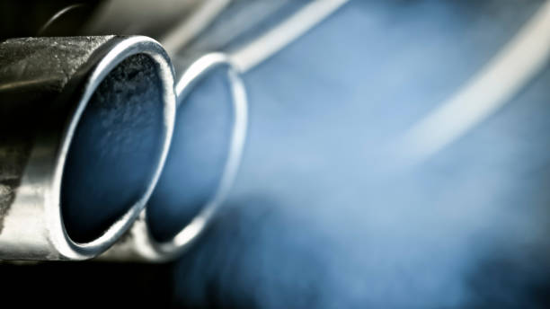 istock Close-up of car exhaust pipe 1028243624