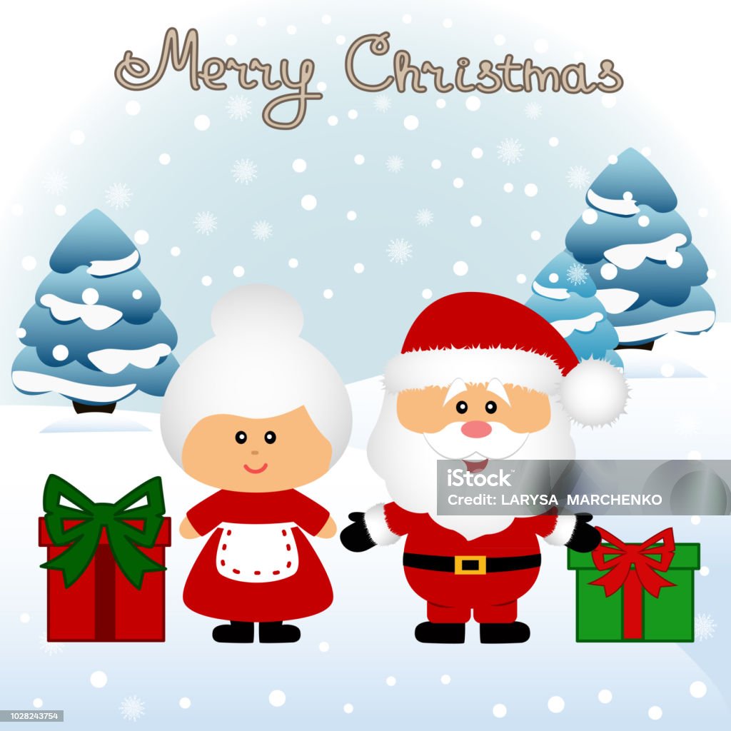 Thiệp Giáng Sinh Bưu Thiếp Hài Hước Với Bà Santa Claus Và Ông Già ...