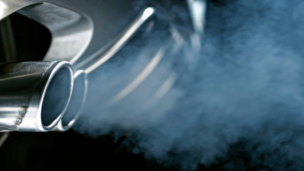 istock Close-up of car exhaust pipe 1028244320