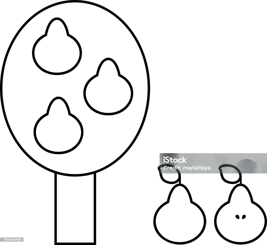 Ilustración de Página Para Colorear Árbol De Pera De Estilizados Dibujos Animados Con Frutas En Estilo Plano y más Vectores Libres de Derechos de Diseño plano - iStock Ilustración de Página Para Colorear Árbol De Pera De Estilizados Dibujos Animados Con Frutas En Estilo Plano y más Vectores Libres de Derechos de Diseño plano - iStock
