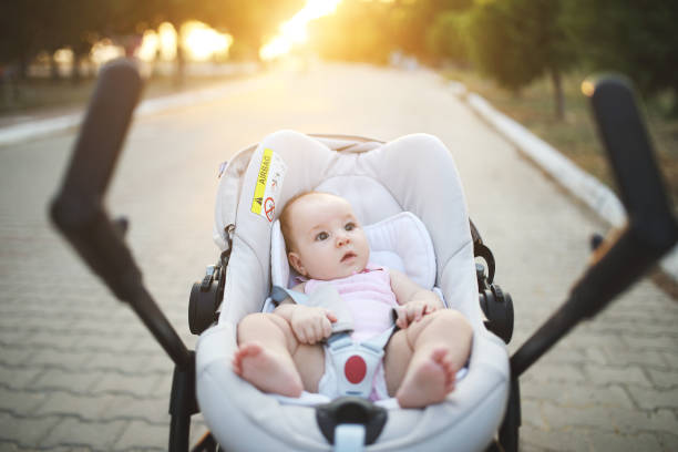 istock Child is lie in a carriage 1028246378
