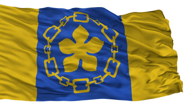 istock Hamilton City Flag, Canada, Isolated On White Background 1028248854