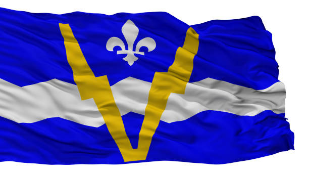 istock Shawinigan City Flag, Canada, Isolated On White Background 1028250628