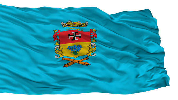 istock Linares City Flag, Chile, Isolated On White Background 1028254028