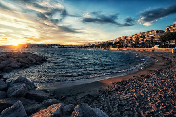 istock Cannes city viewed from the beach 1028255528