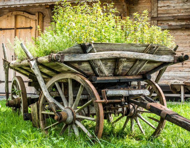 istock old wooden cart 1028260286