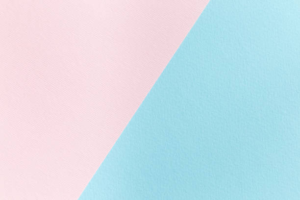istock Pink and blue green paper texture, diagonal devided, blank background for template, horizontal copy space 1028277214