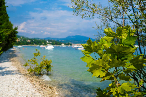 Landscape with the image of Garda Lake