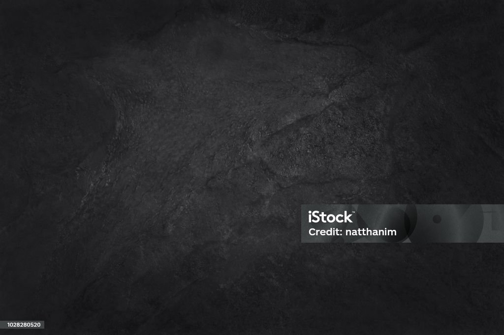 Dark grey black slate texture in natural pattern with high resolution for background and design art work. Black stone wall. Black Color Stock Photo