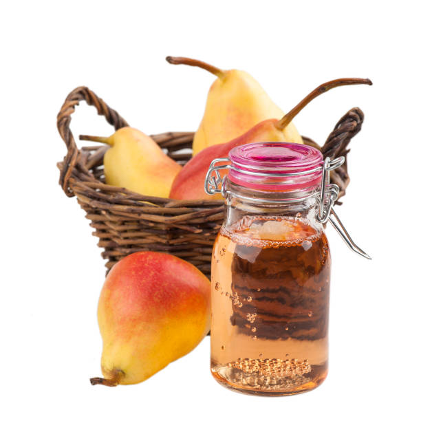 istock Homemade pear cider in basket 1028282564