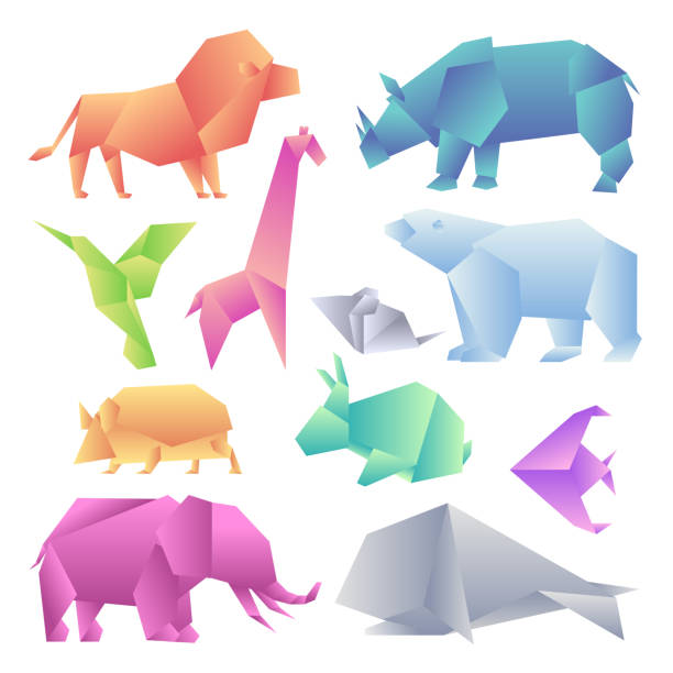 Low Poly Modern Gradient Animals Set Origami Gradient Paper Animals Lion Rhino Hummingbird Giraffe Mouse Bear Hedgehog Hare Fish Elephant Whale Stock Illustration - Download Image Now - iStock Low Poly Modern Gradient Animals Set Origami Gradient Paper Animals Lion Rhino Hummingbird Giraffe Mouse Bear Hedgehog Hare Fish Elephant Whale Stock Illustration - Download Image Now - iStock