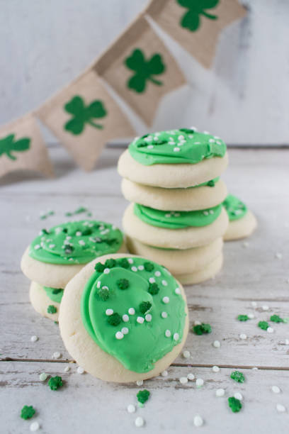 istock Saint Patrick's Day green cookies 1028285242