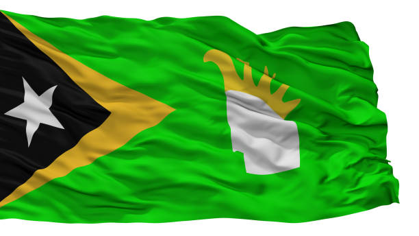 istock Lautem City Flag, East Timor, Isolated On White Background 1028286708