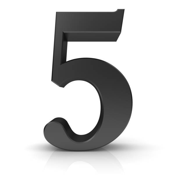 6 Number Six Sixth Red 3d Sign Icon Isolated Stock Photo