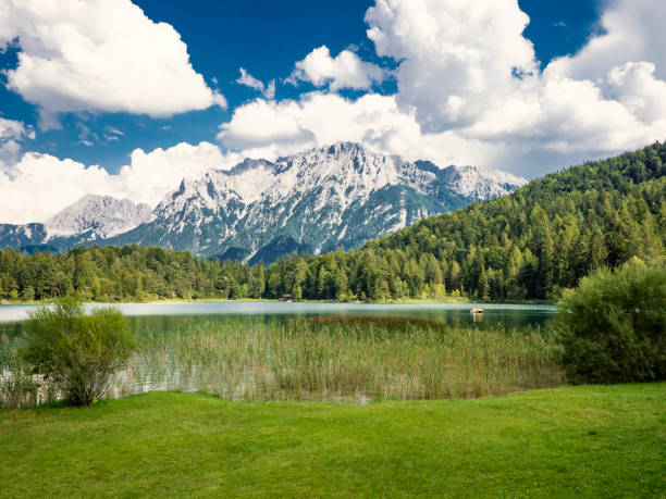 istock Lautersee lake in Mittenwald Bavarian Alps Germany 1028290934
