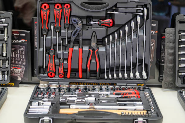 istock Set of the professional tools 1028314784