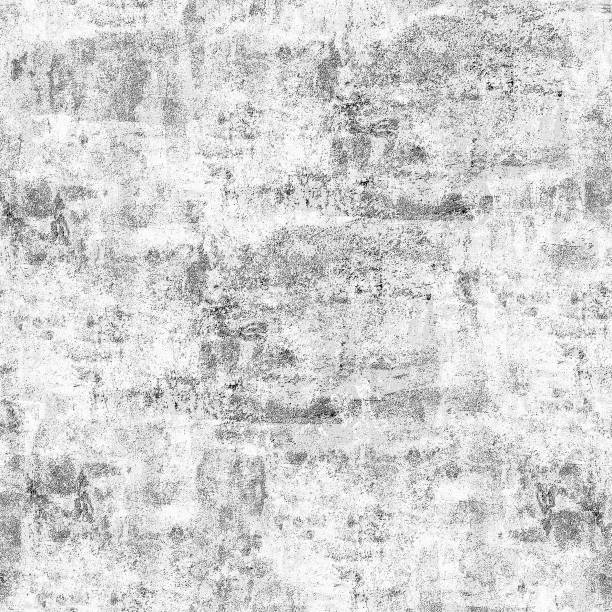 istock Black white seamless grunge background. Abstract texture of spots, dust, chips, cracks. Vintage pattern of old dirty surface 1028315938