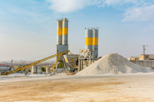 istock Open pit mine for extraction of stone and other minerals 1028343240