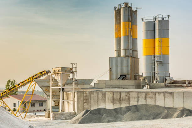 istock Open pit mine for extraction of stone and other minerals 1028343294