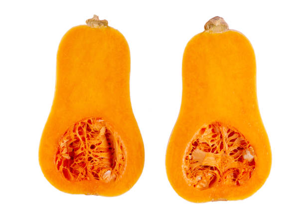 istock Fresh butternut squash isolated on a white background 1028348326