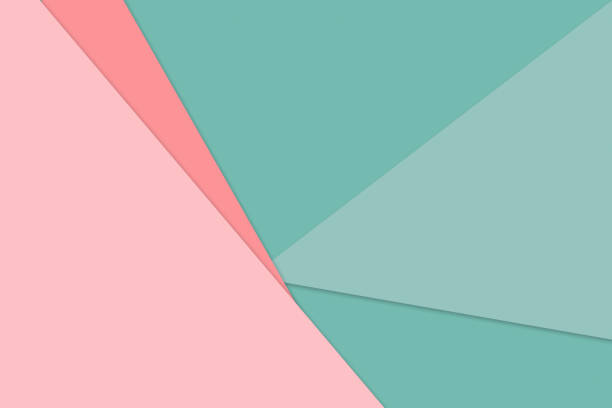 Material Design, Abstract Background of Overlapping Pastel Paper - Minimalism, Modern