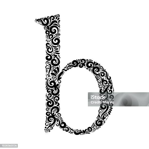 Ornate Letter B Stock Illustration - Download Image Now - Art, Baroque Style, Beauty