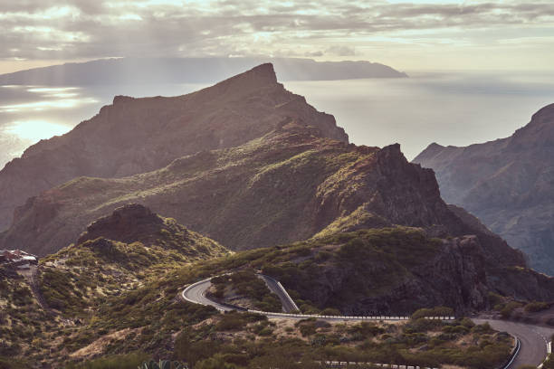 istock Twisting and winding roads going up the mountains. Philippine Islands. 1028368224