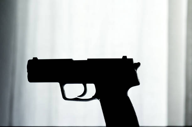 istock Isolated pistol without people 1028378816
