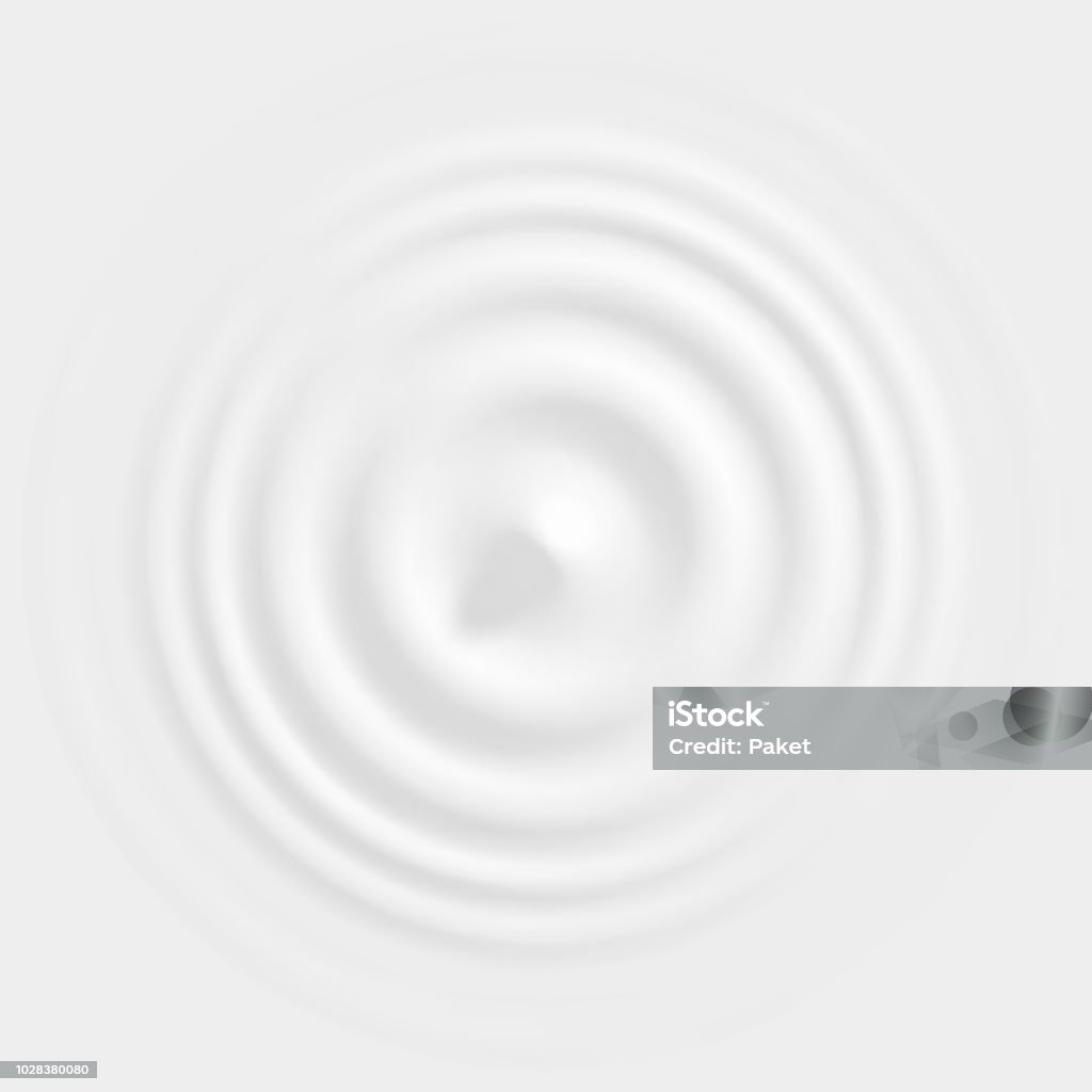 ミルク、ローションや塗料上面に落ちるドロップします。 - 波紋のロイヤリティフリーベクトルアート