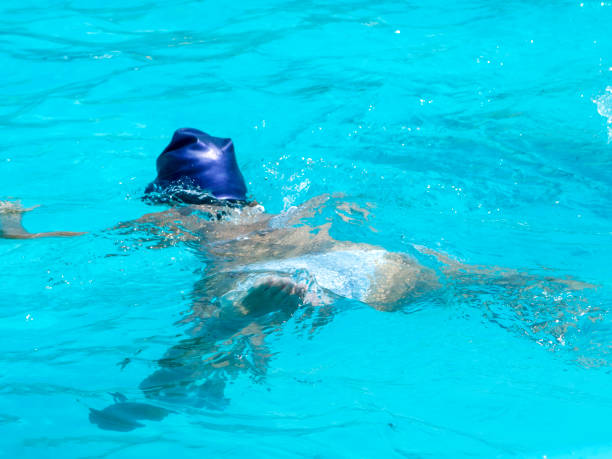 istock diving in the pool-foot outside water 1028382822