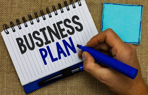 istock Word writing text Business Plan. Business concept for Structural Strategy Goals and Objectives Financial Projections Man holding marker notebook page reminder communicate ideas Jute background 1028386096