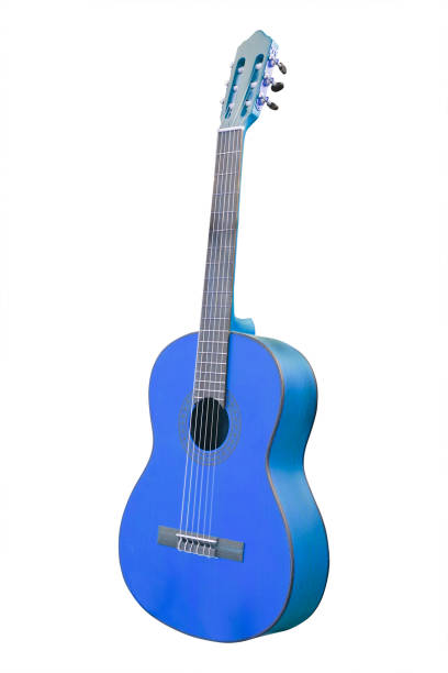 istock The image of a guitar isolated under the white background 1028386694