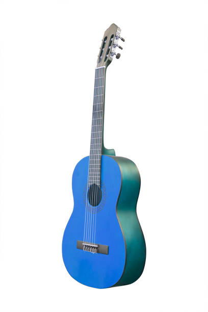 istock The image of a guitar isolated under the white background 1028386734