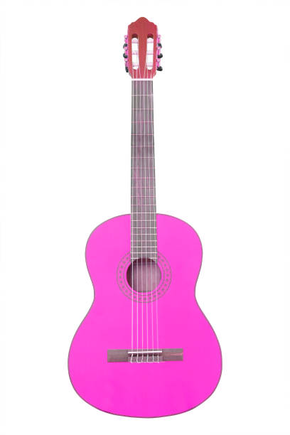 istock The image of a guitar isolated under the white background 1028386762