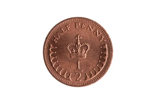 Photo of New decimal halfpenny coin