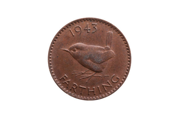 istock Old pre decimal 1943 George VI farthing coin 1028404374