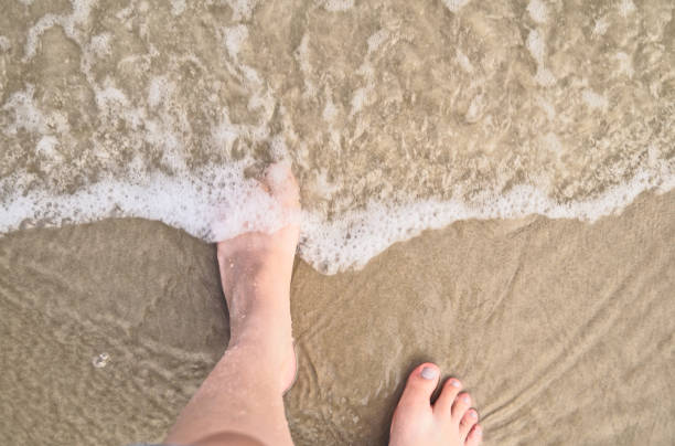 istock Feet in the sand 1028410672