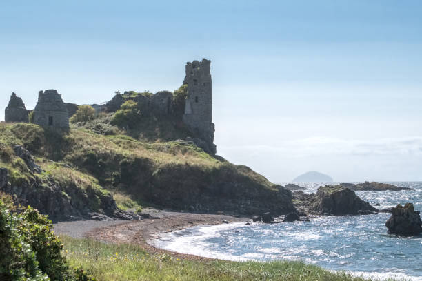 istock Dunure Cliffs and the Ancient Castle Ruins Scotland 1028411178