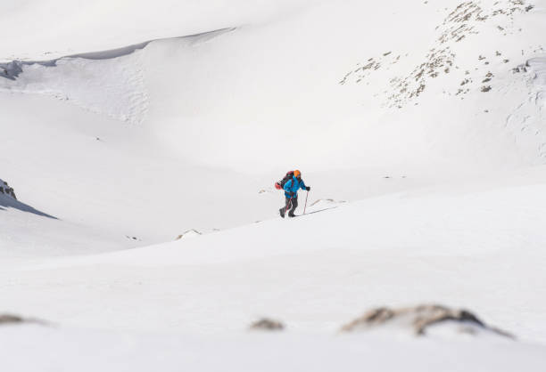 istock Mountaineering in winter 1028414730