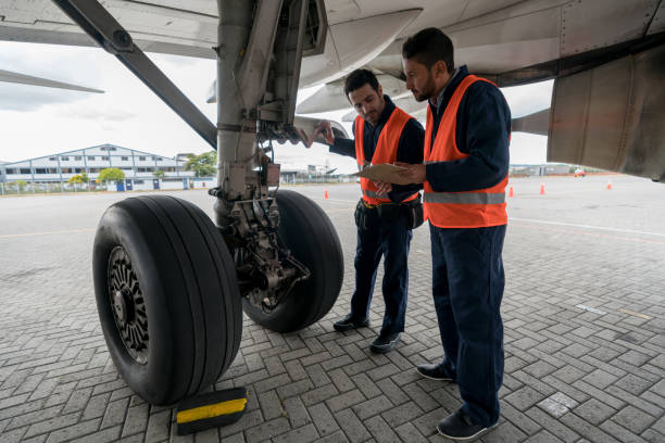 istock Ground crew working at the airport 1028421550