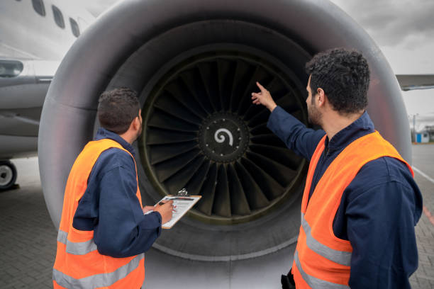 istock Ground crew working at the airport 1028421578