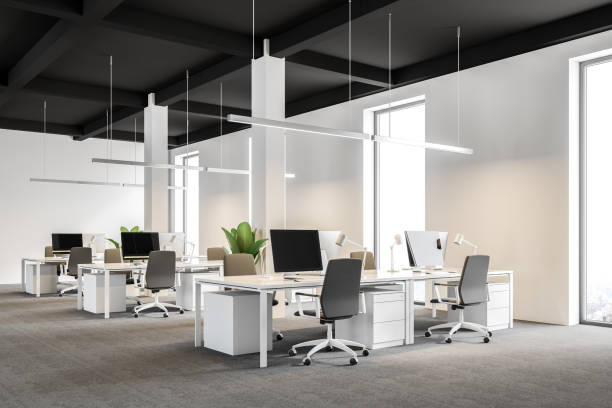 istock White industrial style company office side view 1028442248