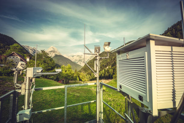 Weather station Weather station in the mountains hygrometer photos stock pictures, royalty-free photos & images