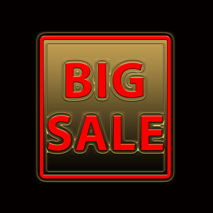 Big Sale Marketing Icon 3d illustration