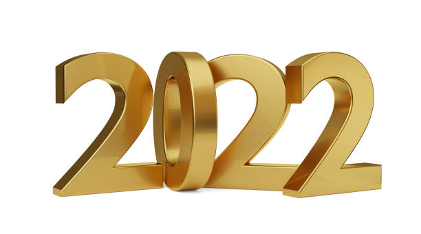 istock 2022 golden bold letters isolated 3d-illustration 1028518424
