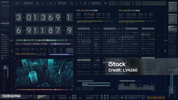 Abstract Running Numbers Code Hacking And Source Code Stock Photo ...