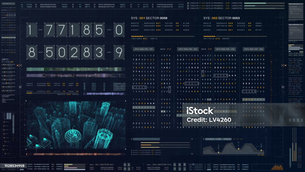 Running Code Infographic Abstract Running Numbers Code Hacking And Source Code Stock Photo ...